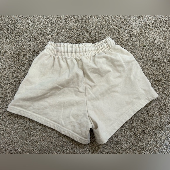 TALENTLESS Womens Heavyweight Classic Shorts Bone Size XS Drawstring Pockets - Picture 3 of 4